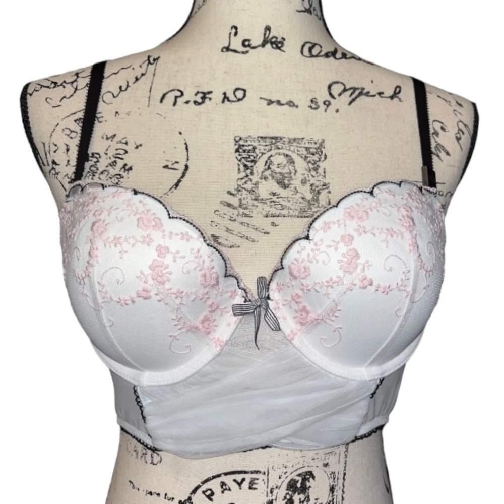 NWOT VICTORIA’S SECRET Dream Angels Princess Tulle Bustier Demi Bust Size 34D